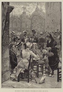 Le touriste à Venise, la fanfare sur la place Saint-Marc - Richard Caton Woodville junior